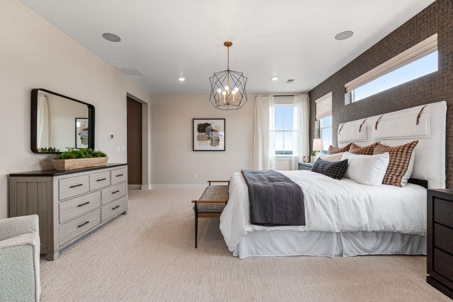 Representative furnished interior of a home built from the Vail by Taylor Morrison in Trailstone, Arvada (Image 33).