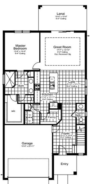 2D floor plan layout for the Heritage 2 by Neal Communities in Grand Park, Sarasota, FL (Image 4).