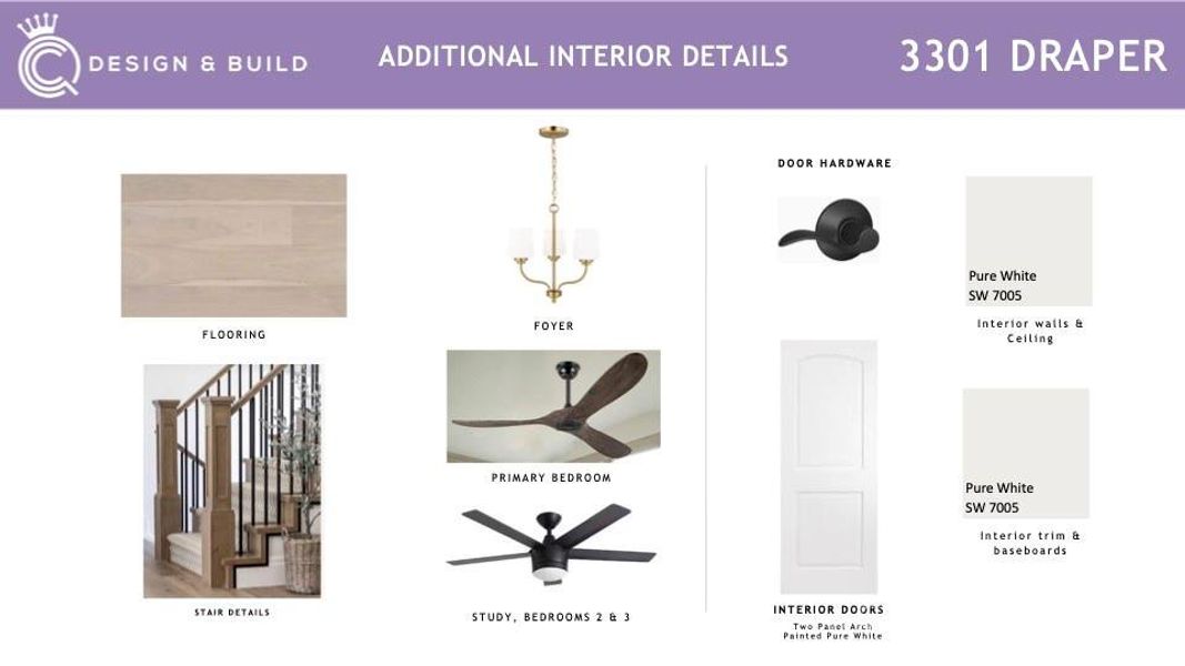 Design Details throughout the home