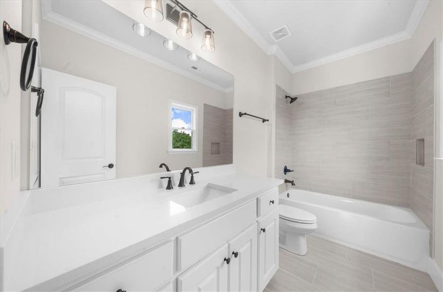 Furnished interior view inside a new home in , Canton (Image 66).