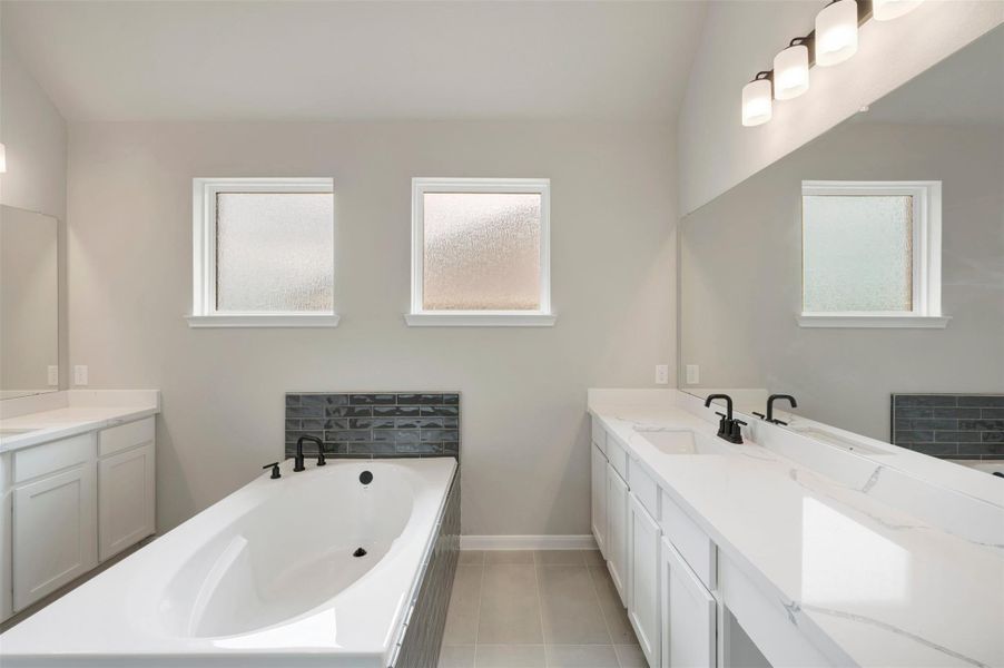 Spa-like owner's suite (*Photo not of actual home and used for illustration purposes only.)