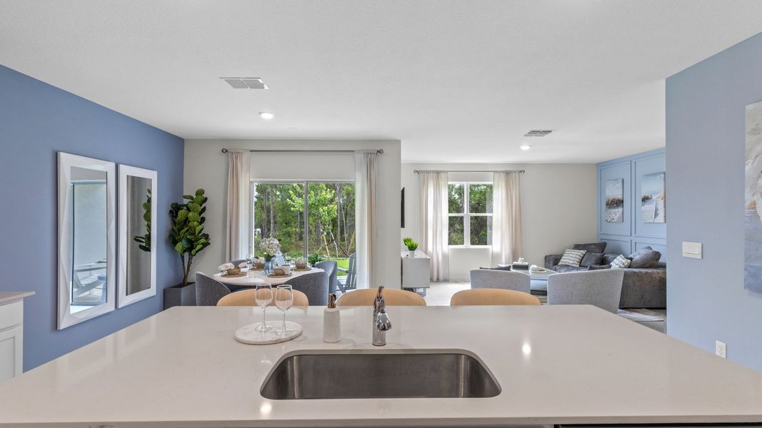 Furnished interior view inside a new home in Sun N Lake, Sebring (Image 15).