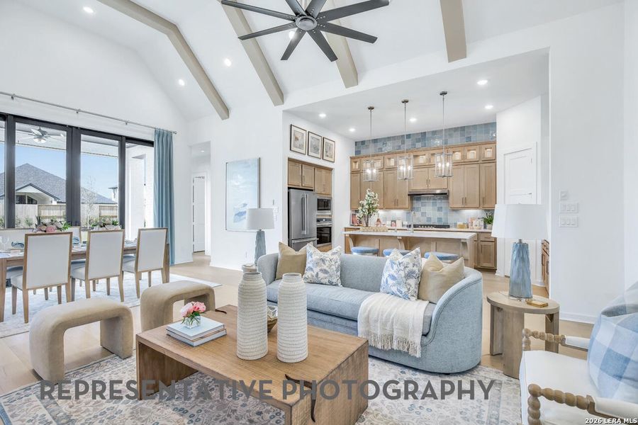 Furnished interior view inside a new home in The Ranches at Creekside, Boerne (Image 13).