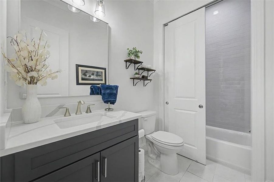 Furnished interior view inside a new home in Lakeside at River Green, Canton (Image 11).
