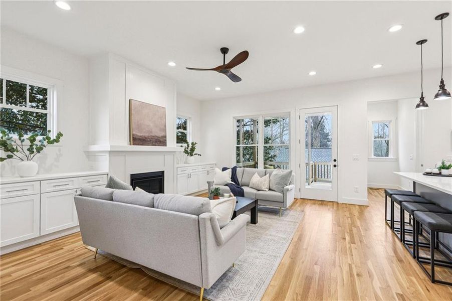 Furnished interior view inside a new home in , Atlanta (Image 11).