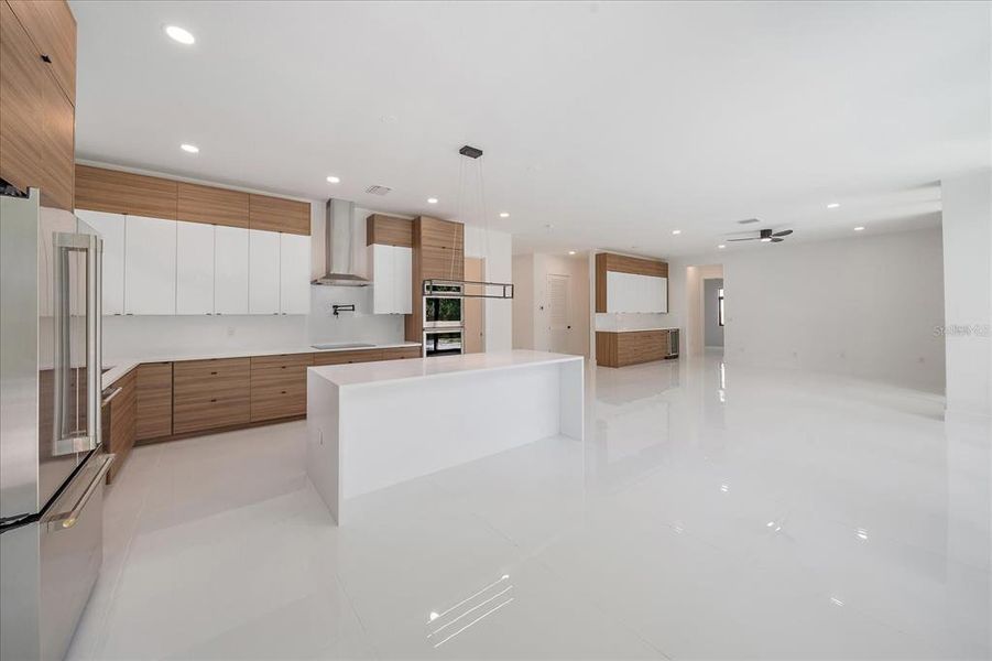 KITCHEN/dining with view of living room