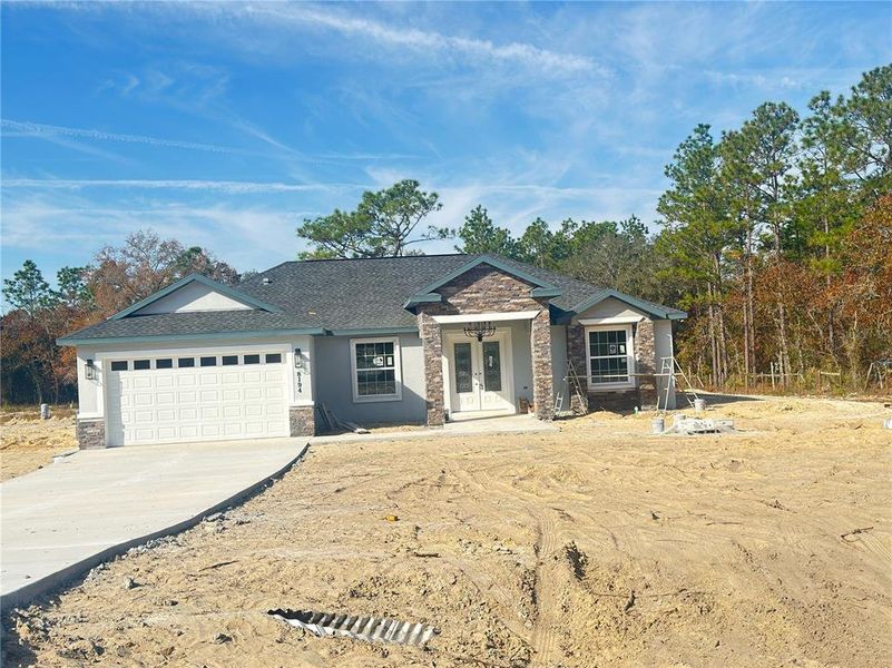 In-progress construction of a new home in , Dunnellon, FL (Image 2).