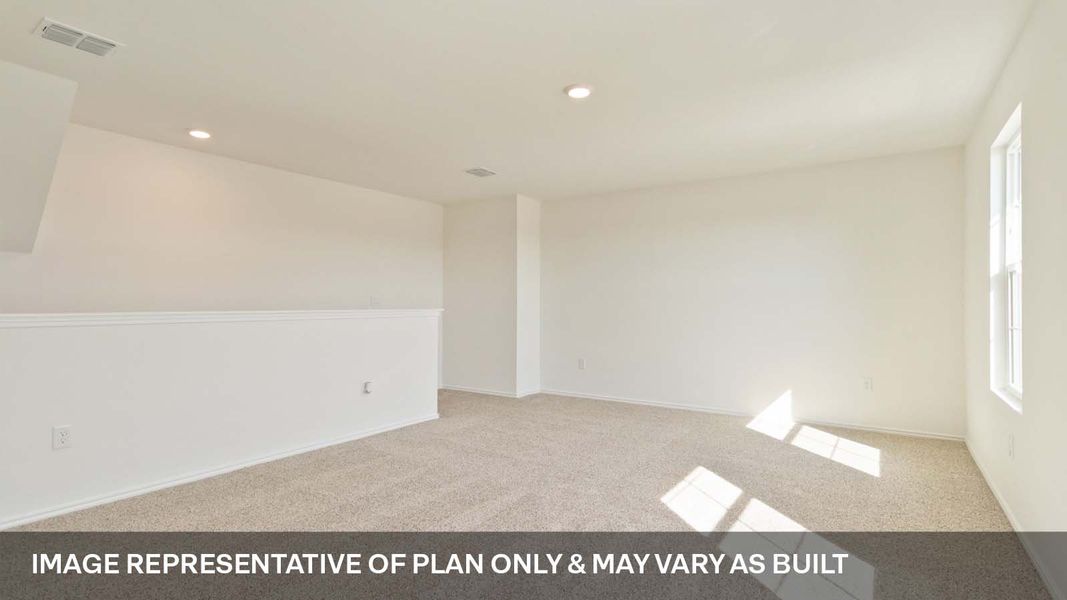 Representative unfurnished interior of a home built from the The Mitchell by D.R. Horton in Talavera, Kyle (Image 13).