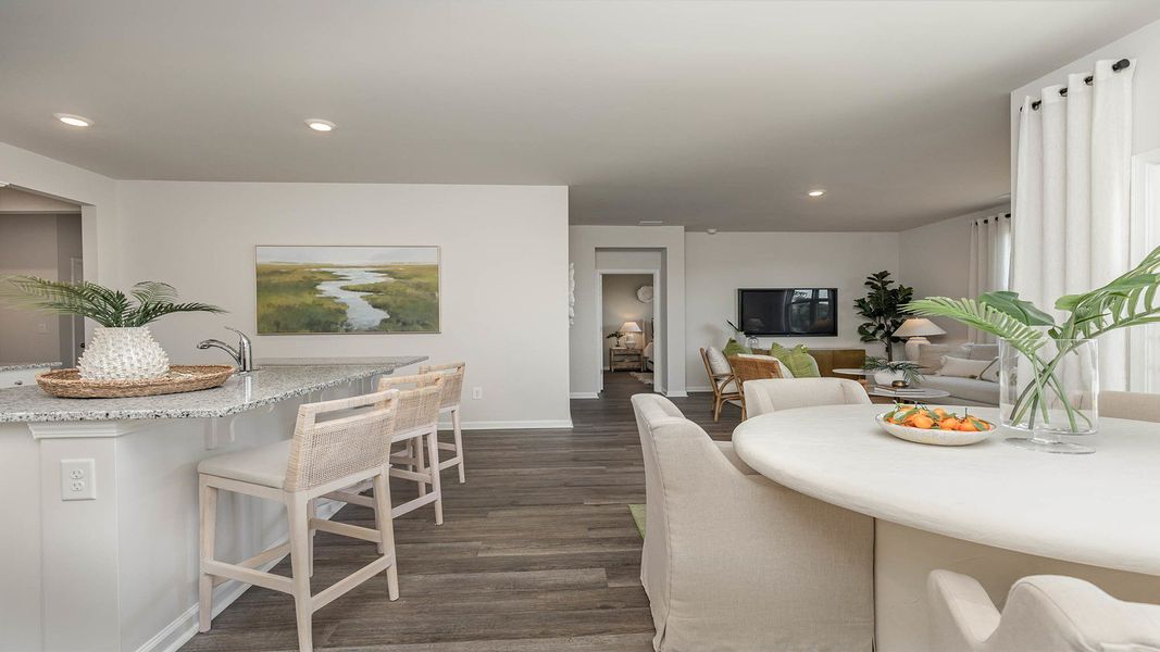 Furnished interior view inside a new home in South Island Landing, Georgetown (Image 3).
