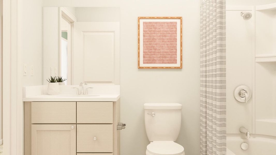 Furnished interior view inside a new home in Horizons at Carnes Crossroads | 55+: Legends Collection, Summerville (Image 3).