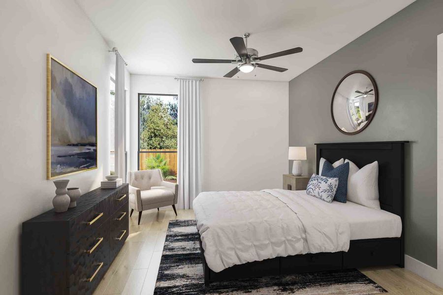 Furnished interior view inside a new home in Woodson’s Reserve 80′, Spring (Image 17).