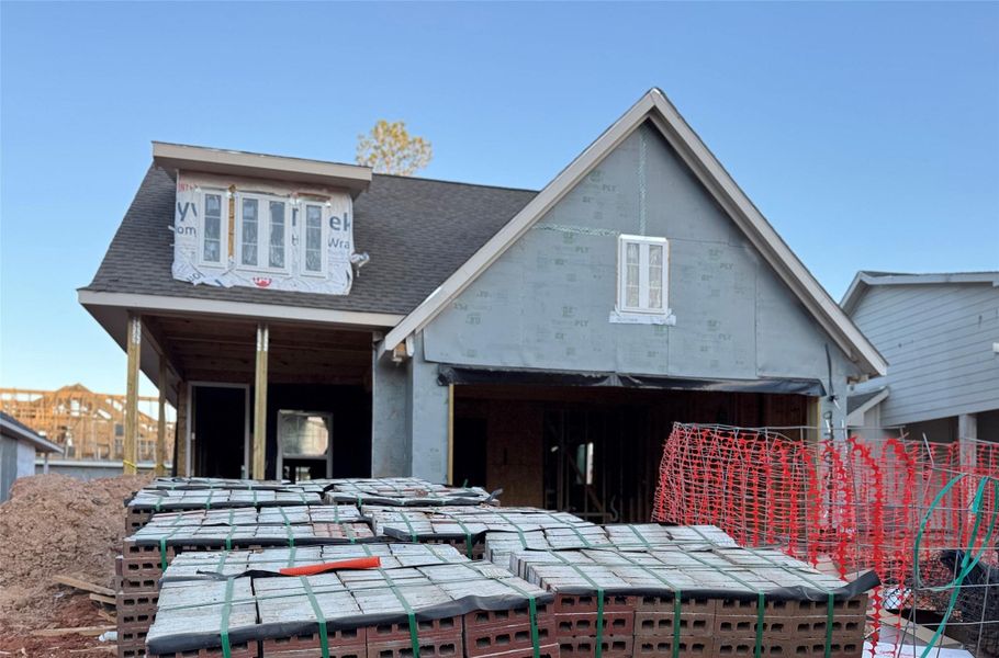 In-progress construction of a new home in Two Step Farm, Montgomery, TX (Image 7). In-progress construction of a new home in Two Step Farm, Montgomery, TX (Image 7).