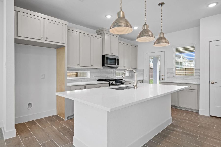 Furnished interior view inside a new home in Meridiana, Manvel (Image 6). Furnished interior view inside a new home in Meridiana, Manvel (Image 6).