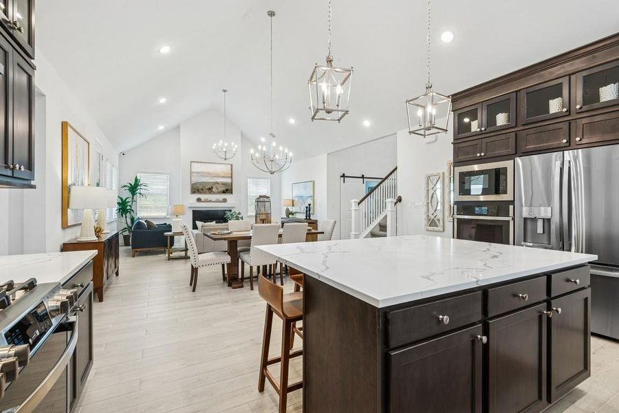 Furnished interior view inside a new home in Westwood, League City (Image 6). Furnished interior view inside a new home in Westwood, League City (Image 6).