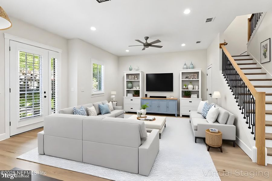 Furnished interior view inside a new home in , Jacksonville (Image 7). Furnished interior view inside a new home in , Jacksonville (Image 7).