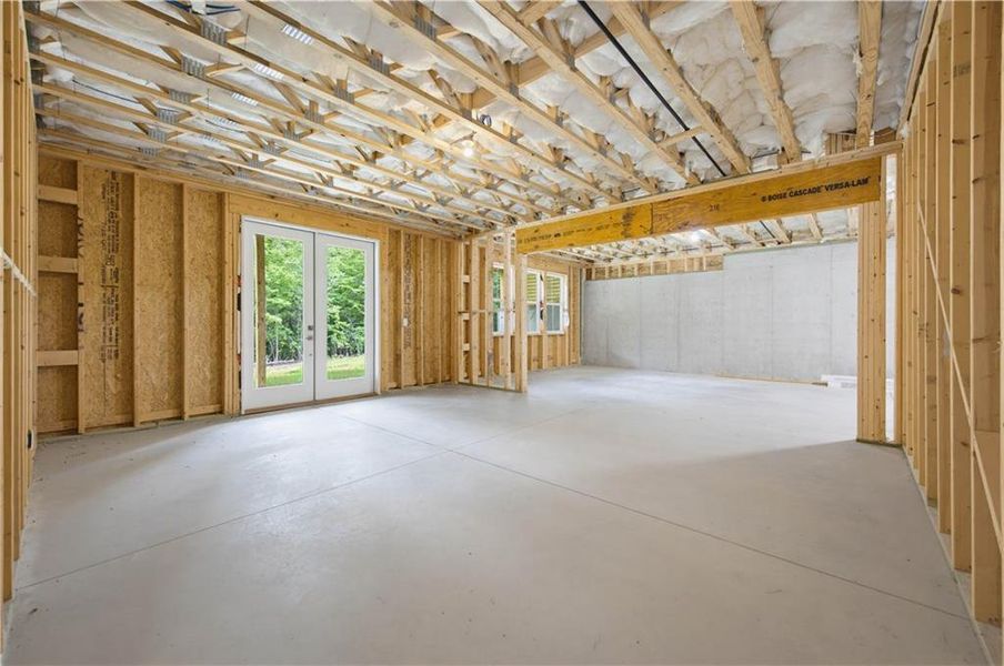 In-progress construction of a new home in , Cumming, GA (Image 47).