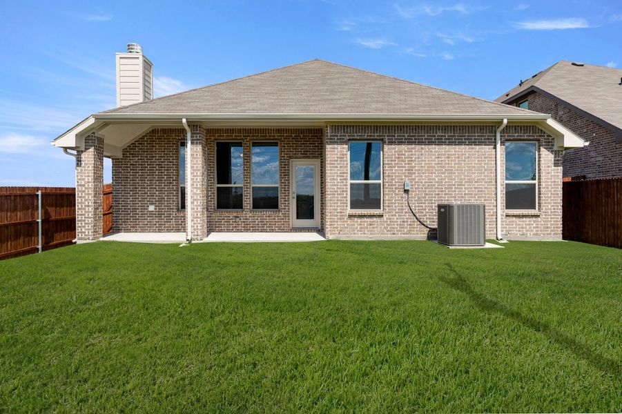 Front exterior of a new home in Mercer Meadows, Royse City, TX, highlighting curb appeal (Image 26).