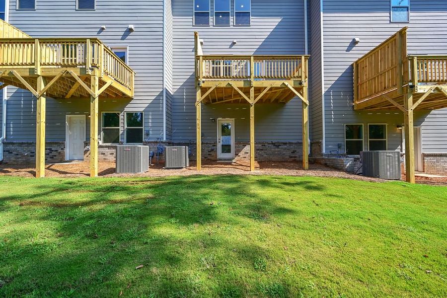 Front exterior of a new home in Hampton Trace, Marietta, GA, highlighting curb appeal (Image 2).