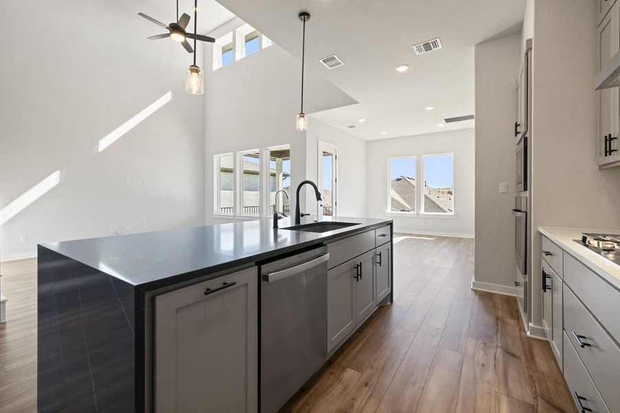 Furnished interior view inside a new home in Lariat, Liberty Hill (Image 9).