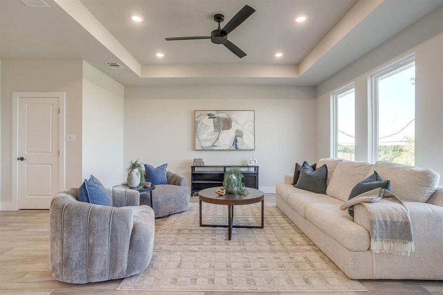 Furnished interior view inside a new home in , White Settlement (Image 8).