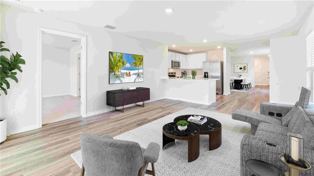 Furnished interior view inside a new home in Oakfield Lakes, Parrish (Image 14). Furnished interior view inside a new home in Oakfield Lakes, Parrish (Image 14).