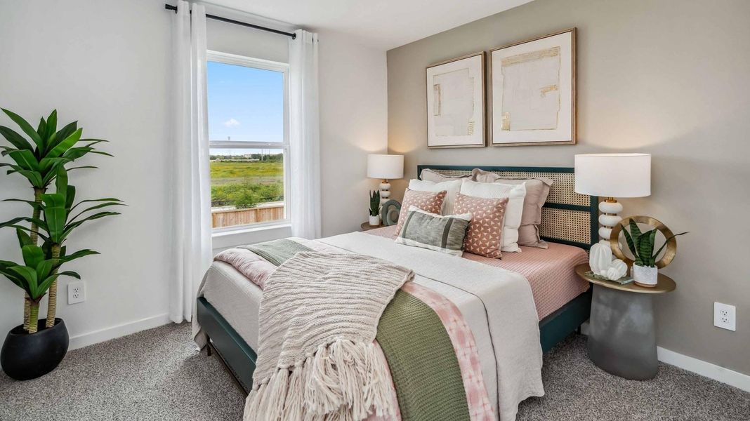 Furnished interior view inside a new home in Grand West, Houston (Image 15). Furnished interior view inside a new home in Grand West, Houston (Image 15).