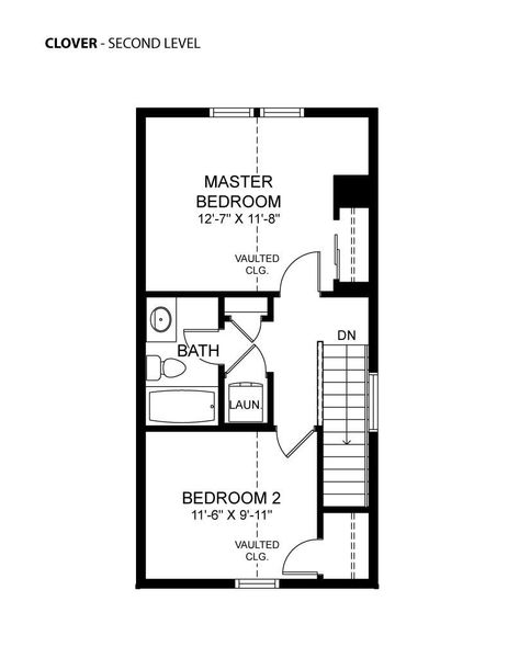 2D floor plan layout for the Clover by Hartford Homes in Prairie Song, Windsor, CO (Image 6). 2D floor plan layout for the Clover by Hartford Homes in Prairie Song, Windsor, CO (Image 6).