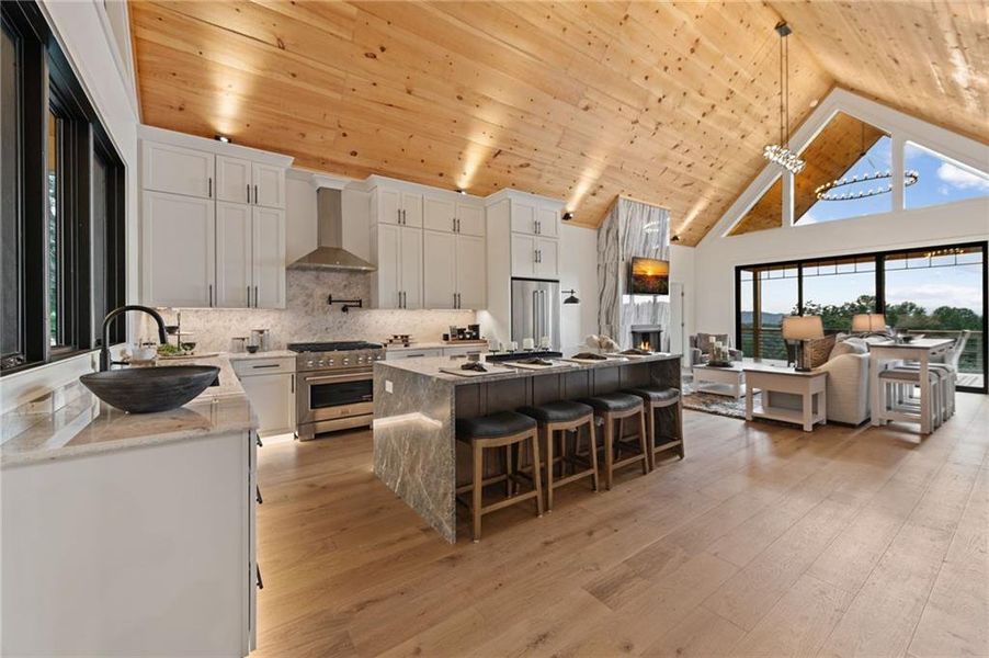 Furnished interior view inside a new home in , Morganton (Image 36).