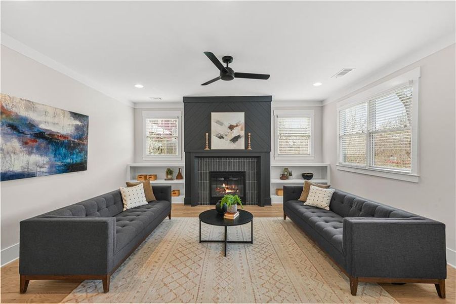 Furnished interior view inside a new home in , Atlanta (Image 38). Furnished interior view inside a new home in , Atlanta (Image 38).