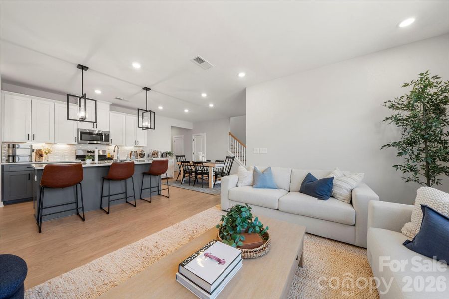 Furnished interior view inside a new home in , Charlotte (Image 16). Furnished interior view inside a new home in , Charlotte (Image 16).