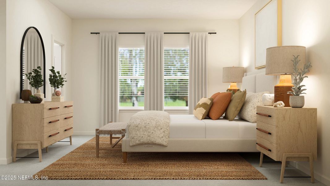 Furnished interior view inside a new home in Silver Meadows at SilverLeaf, St. Augustine (Image 11).