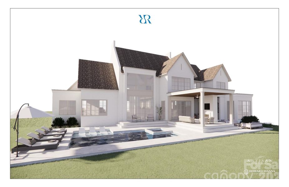 Exterior rendering of this home design in , Denver, NC (Image 3).