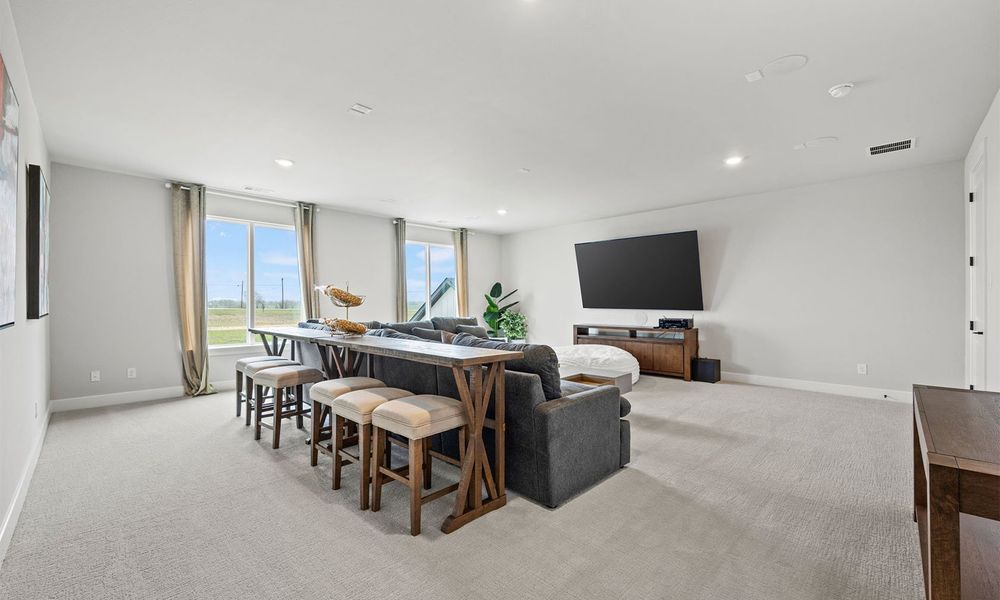 Representative furnished interior of a home built from the Rushmore by Cope Homes in Capitol Hill, Anna (Image 26).