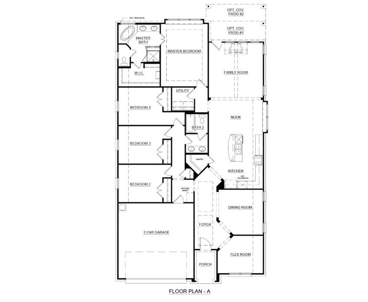 2D floor plan layout for the Concept 2186 by Landsea Homes in El Dorado, Granbury, TX (Image 4). 2D floor plan layout for the Concept 2186 by Landsea Homes in El Dorado, Granbury, TX (Image 4).