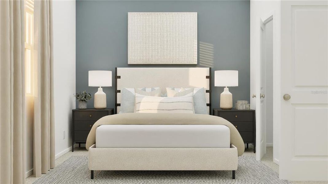 Furnished interior view inside a new home in Wellness Ridge, Clermont (Image 15).