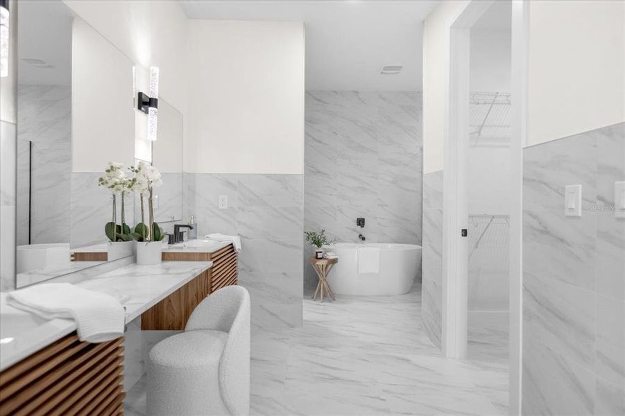 Furnished interior view inside a new home in , Rotonda West (Image 30).