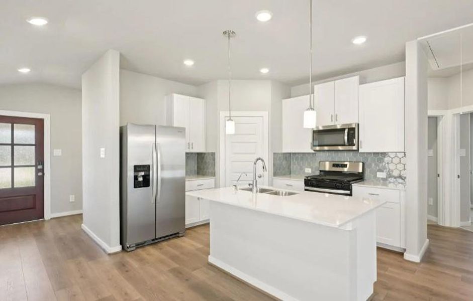 Photo is not of the actual home, but is an inspirational photo of builder’s model home and may depict options, furnishings, and/or decorator features that are not included