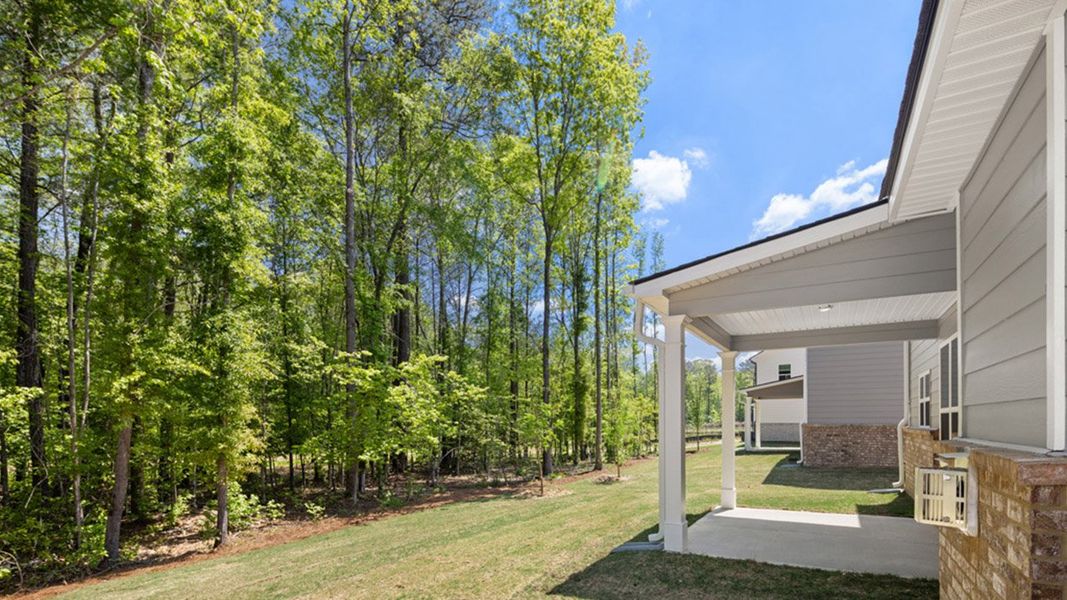 Exterior details and patio area of a home in Wildwood, Covington (Image 26).