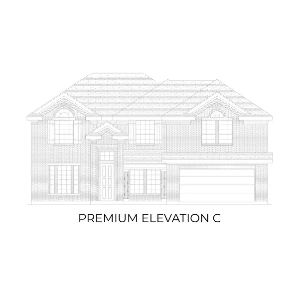 Representative rendering of the exterior for the Coventry 2F by First Texas Homes (Image 8).