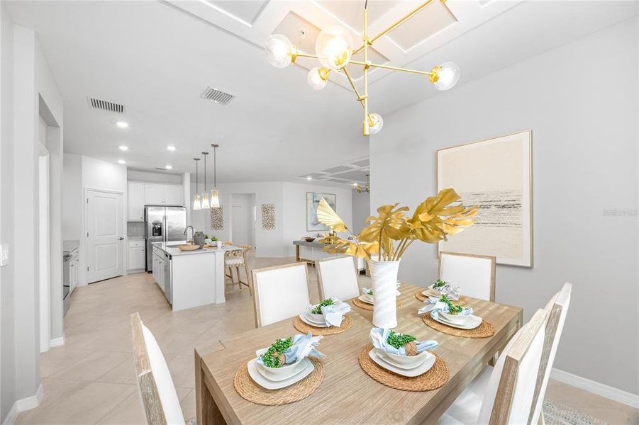 Furnished interior view inside a new home in Wellen Park Golf & Country Club, Venice (Image 5).
