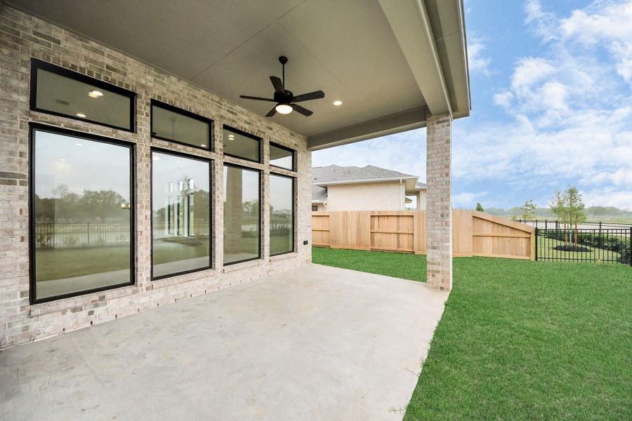 Exterior details and patio area of a home in Candela South, Richmond (Image 4).