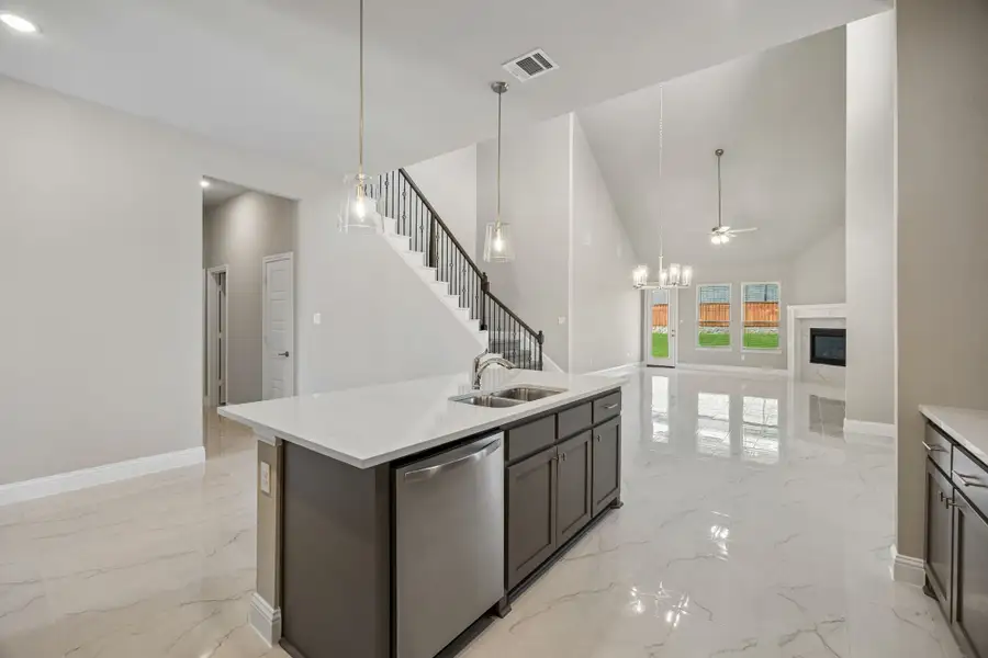 Furnished interior view inside a new home in Mayfield Farms, Arlington (Image 9).
