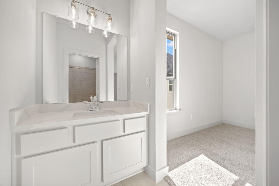 Furnished interior view inside a new home in Santa Rita Ranch, Liberty Hill (Image 5).