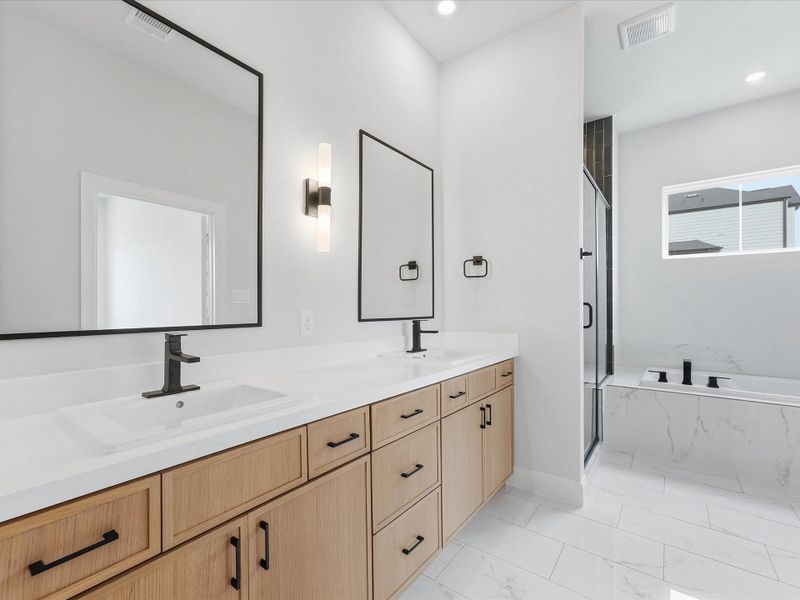 Furnished interior view inside a new home in Uptown District, Houston (Image 7). Furnished interior view inside a new home in Uptown District, Houston (Image 7).