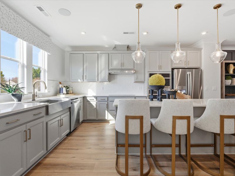 Furnished interior view inside a new home in Ross Farms, Charlotte (Image 17).