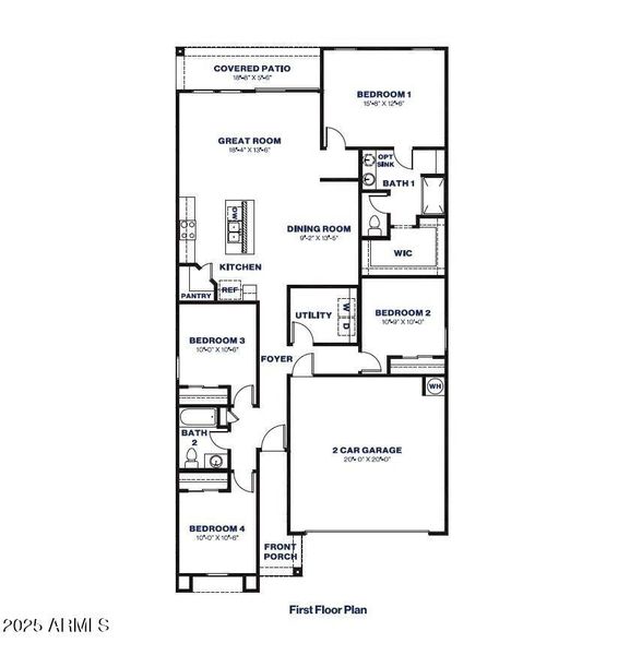 Easton Floor Plan for MLS