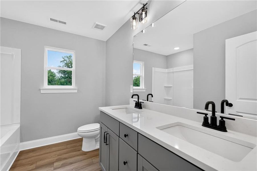 Furnished interior view inside a new home in Villas at Dawsonville, Dawsonville (Image 14).