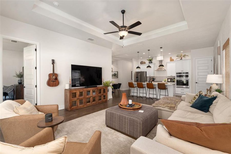 Furnished interior view inside a new home in Fairway Pointe at West End, Newberry (Image 50).