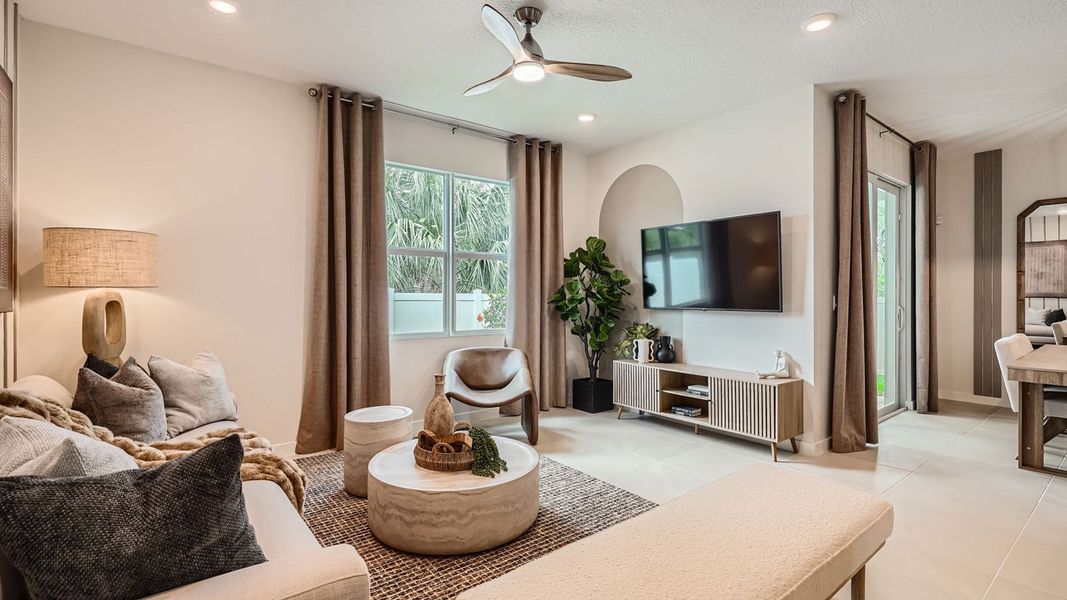 Furnished interior view inside a new home in Sandpiper Square, Stuart (Image 10).