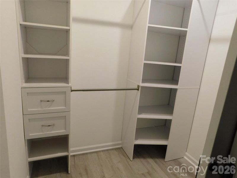 Primary walk in closet